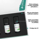 Coffret Diffusion, les huiles essentielles BIO pour diffuseur + Fiches