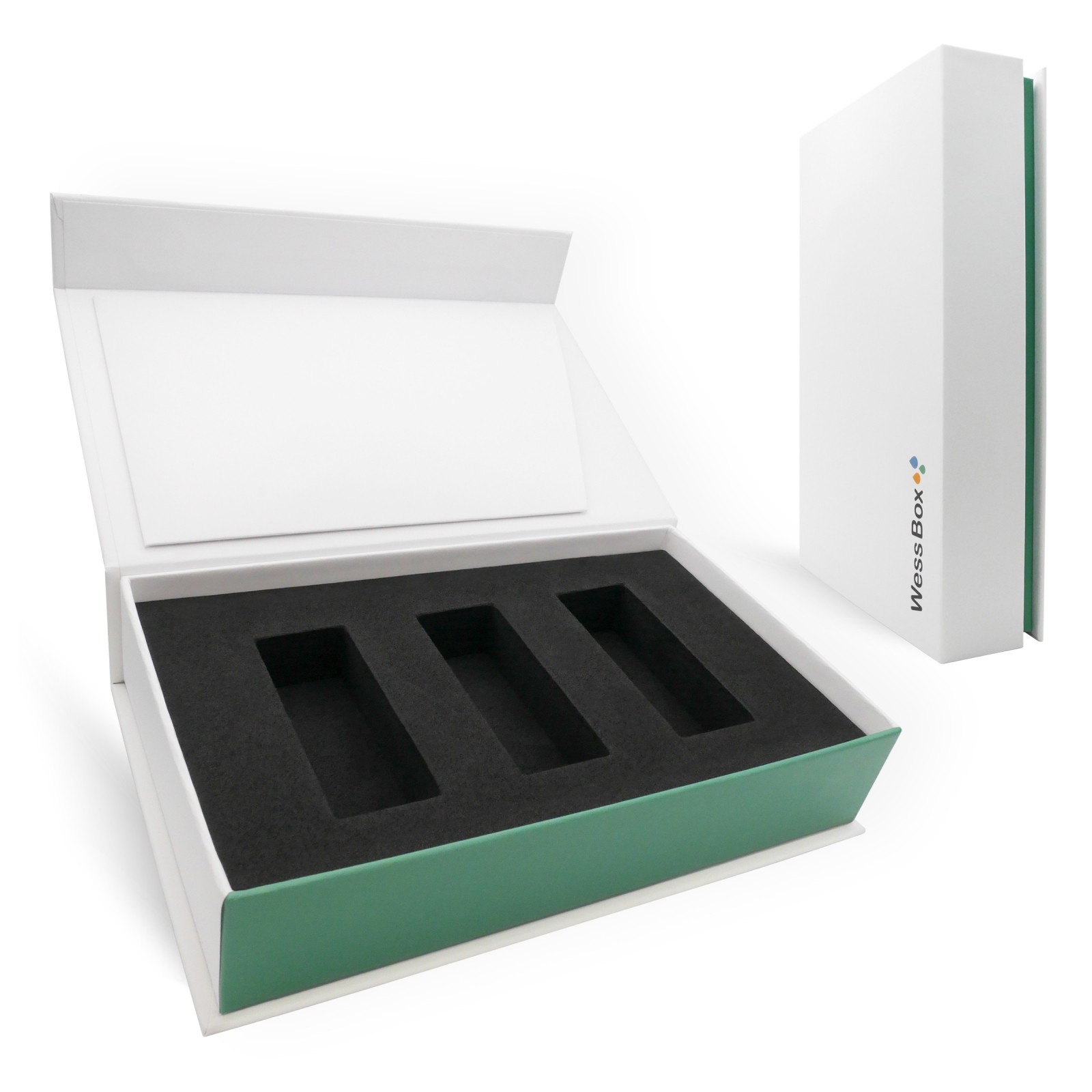 Coffret Aromathèque 3 flacons d'huiles essentielles 5ml & 10ml, Vert